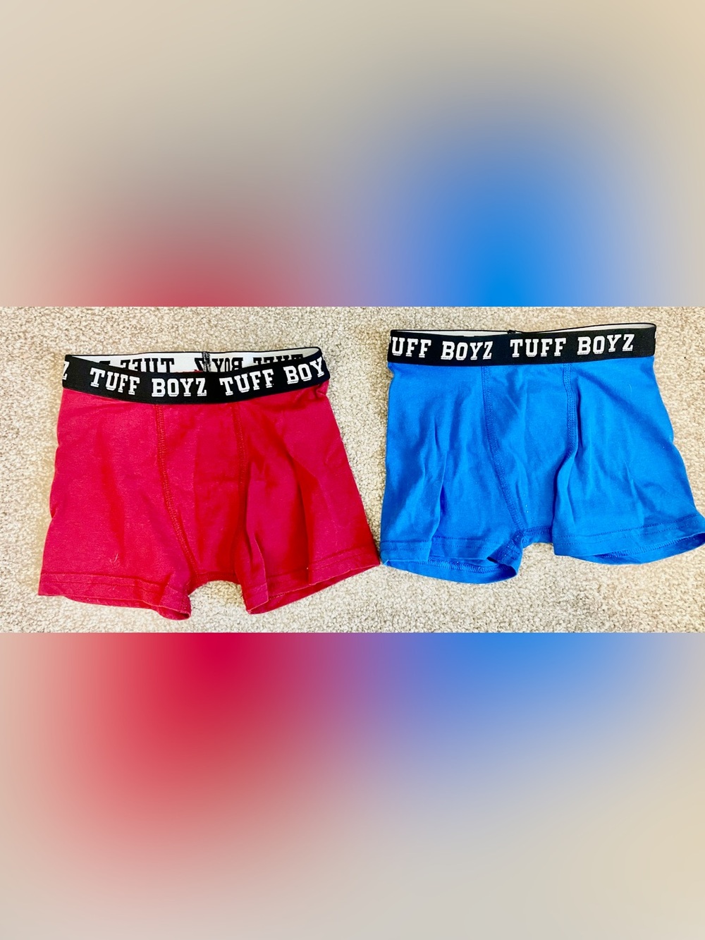 Kids' Red and Blue Stretch Shorts